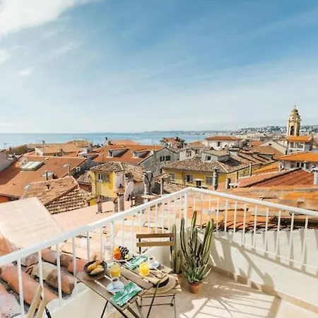 #32 Staywizus - Panoramic Sea View Over Old Town Terrace & Ac Nice